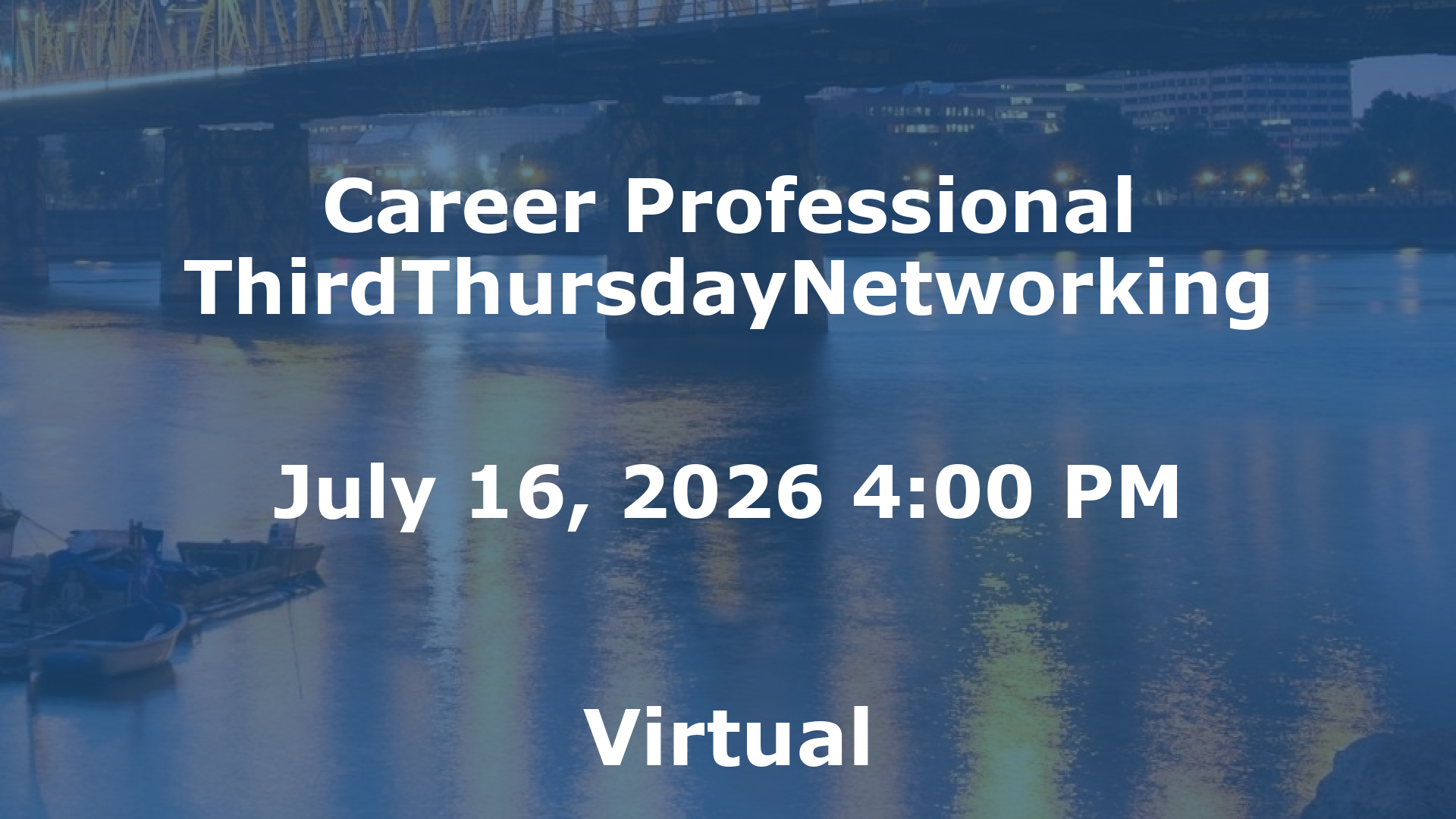 Career Professional ThirdThursdayNetworking  event image